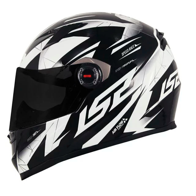 CAPACETE LS2 CLASSIC DRAZE BLACK/WHITE