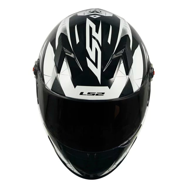 CAPACETE LS2 CLASSIC DRAZE BLACK/WHITE