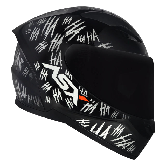 CAPACETE ASX CITY FUN BRILHO PRETO/BRANCO