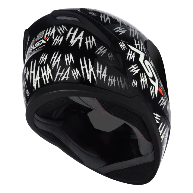 CAPACETE ASX CITY FUN BRILHO PRETO/BRANCO