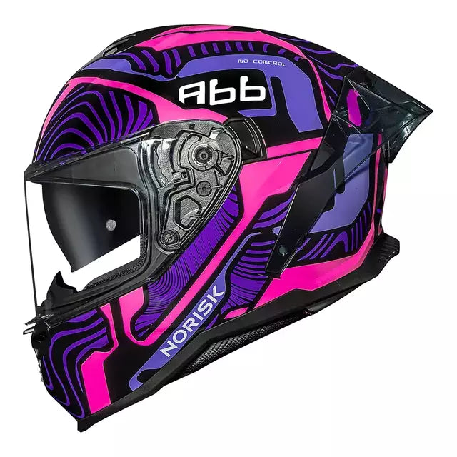 CAPACETE NORISK STRADA II FUSION ROXO