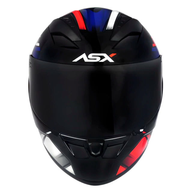 CAPACETE ASX CITY START BRILHO PRETO/VERMELHO/AZUL