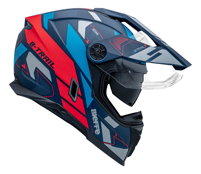 Capacete Moto Bieffe B-trail Conquest Com Óculos Interno