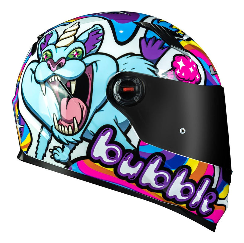 Capacete Unicórnio Ls2 Ff358 Bubble Branco