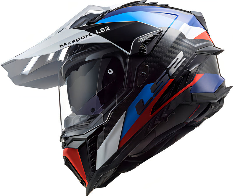 Capacete Para Big Trail Ls2 Explorer C Mx701 Frontier Azul Cor Branco/Azul/Vermelho Tamanho do capacete 56