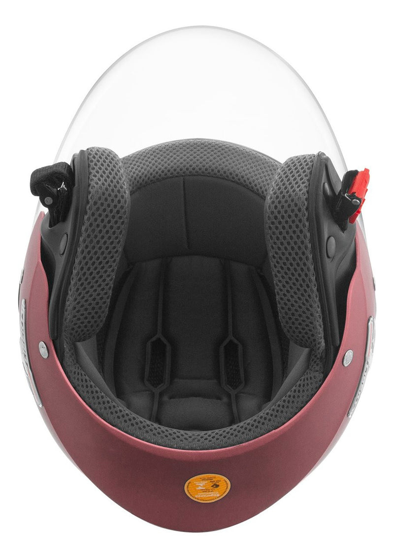 Capacete Aberto Pro Tork New Three Elite Com Viseira Fumê