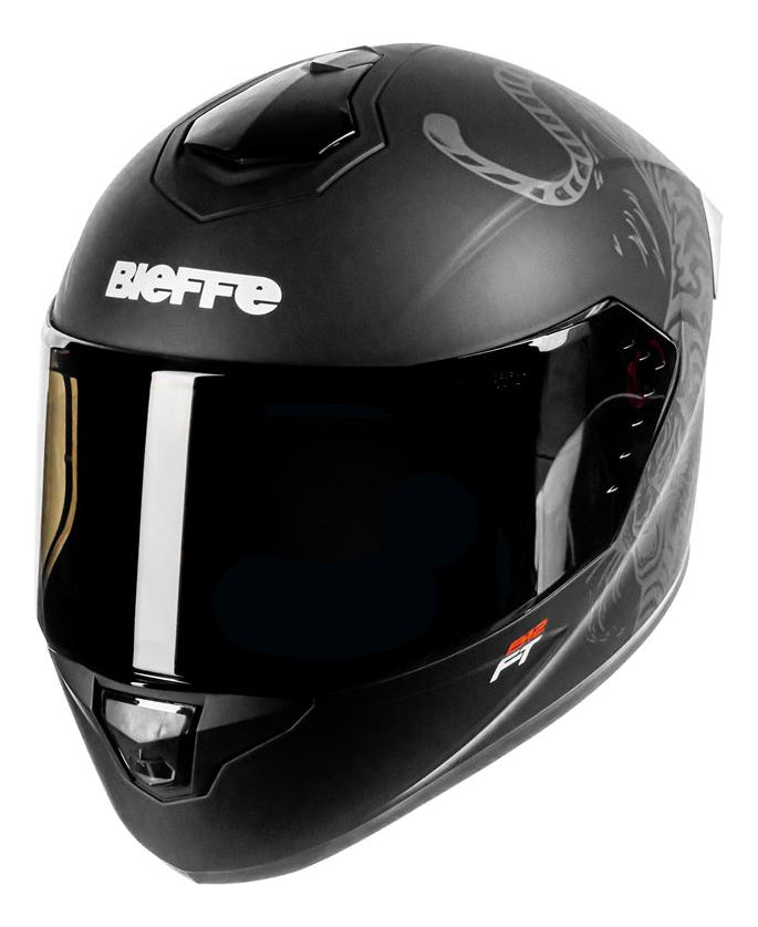 Capacete Moto Bieffe B-12 Ft Aerofólio Viseira Fumê