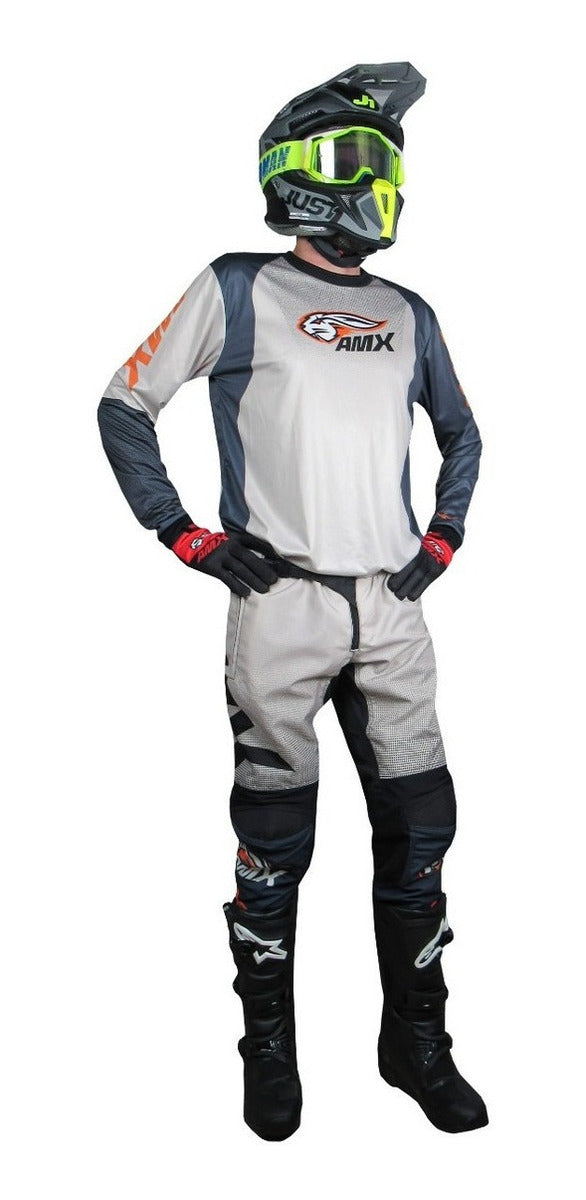 Conjunto Roupa Calça Camisa Motocross Trilha Com Bolso