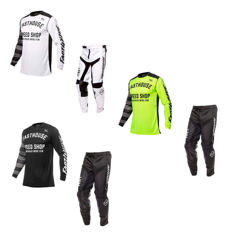 Conjunto Kit Roupa Motocross Fasthouse Carbon Eternal 2025