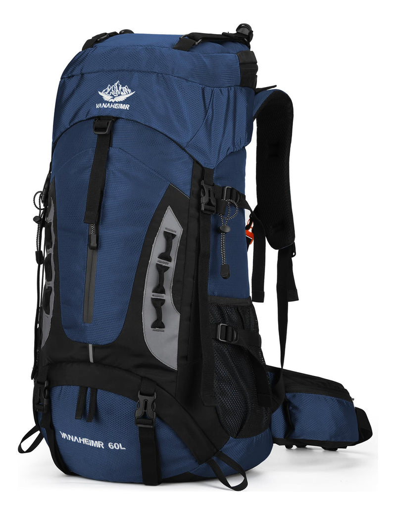 Mochila De 60l Com Capa De Chuva Para Trilha E Camping- 40kg