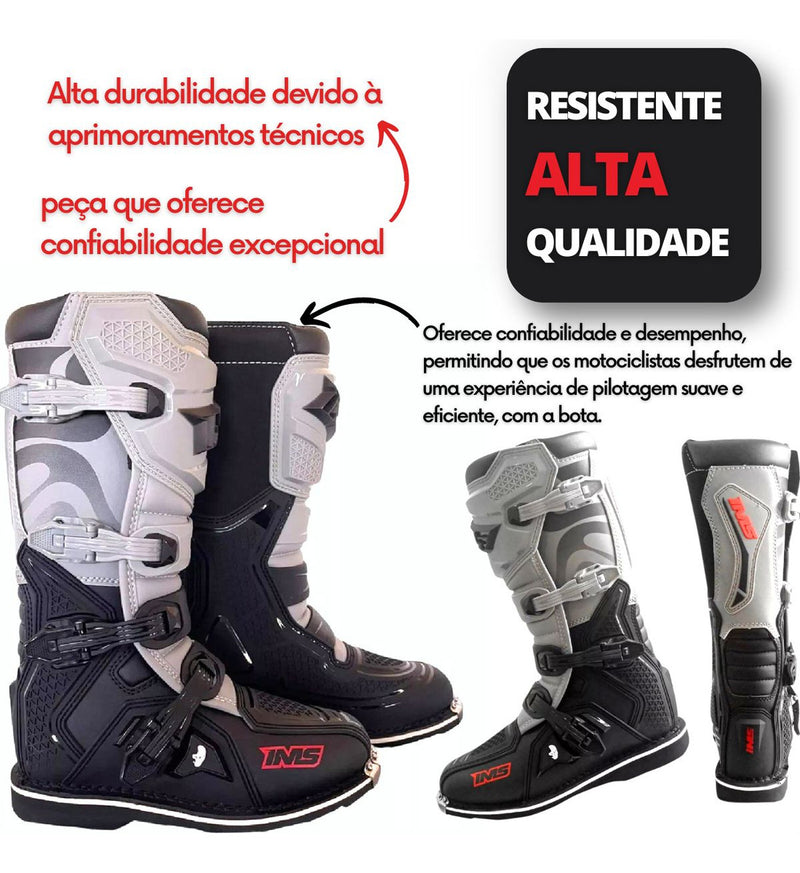 Bota Ims Robust Injetada Motocross Trilha Enduro Moto Par