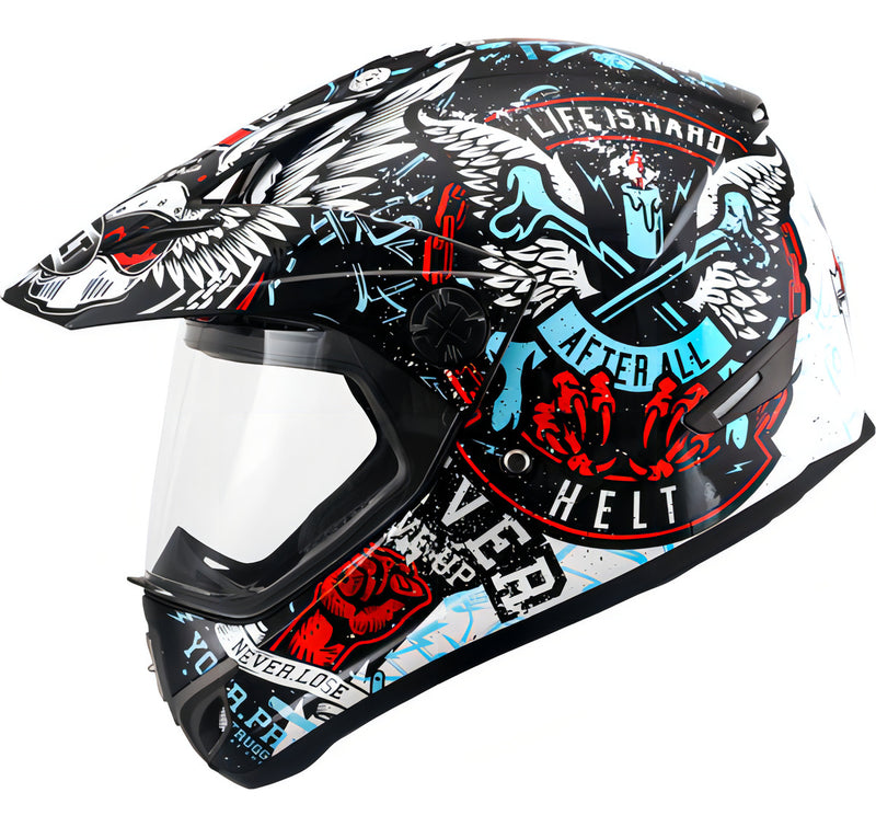 Capacete Motocross Vision Angel Cross Com Viseira Helt 21197 Cor Tamanho 58