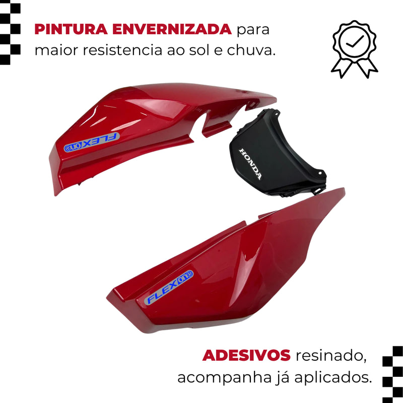 Kit Rabeta + Paralama A E B Traseiro Fan 160 Start 2014 A 24