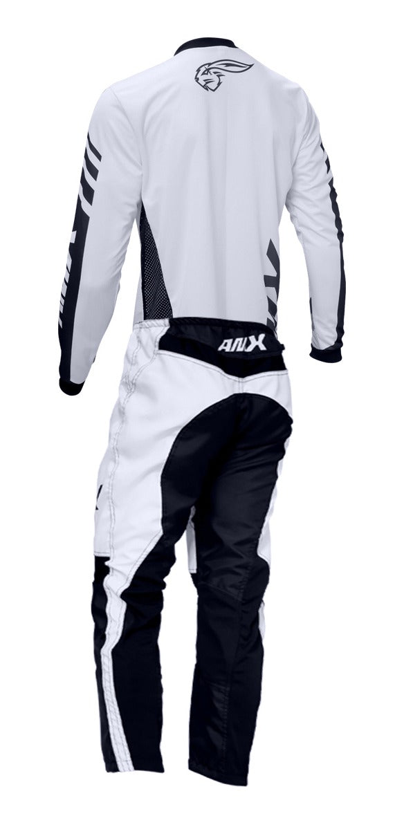 Conjunto Roupa Amx Cross One Branco Calça Camisa Motocross