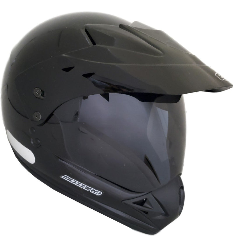 Capacete Motocross  Ebf Fechado Motard Preto  + Viseira Fumê