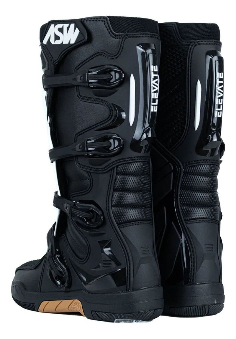 Bota Motocross Asw Elevate Preta Branca