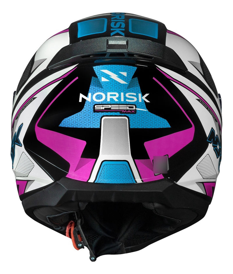 Capacete Feminino Norisk Razor Speedmax Rosa Azul Moto