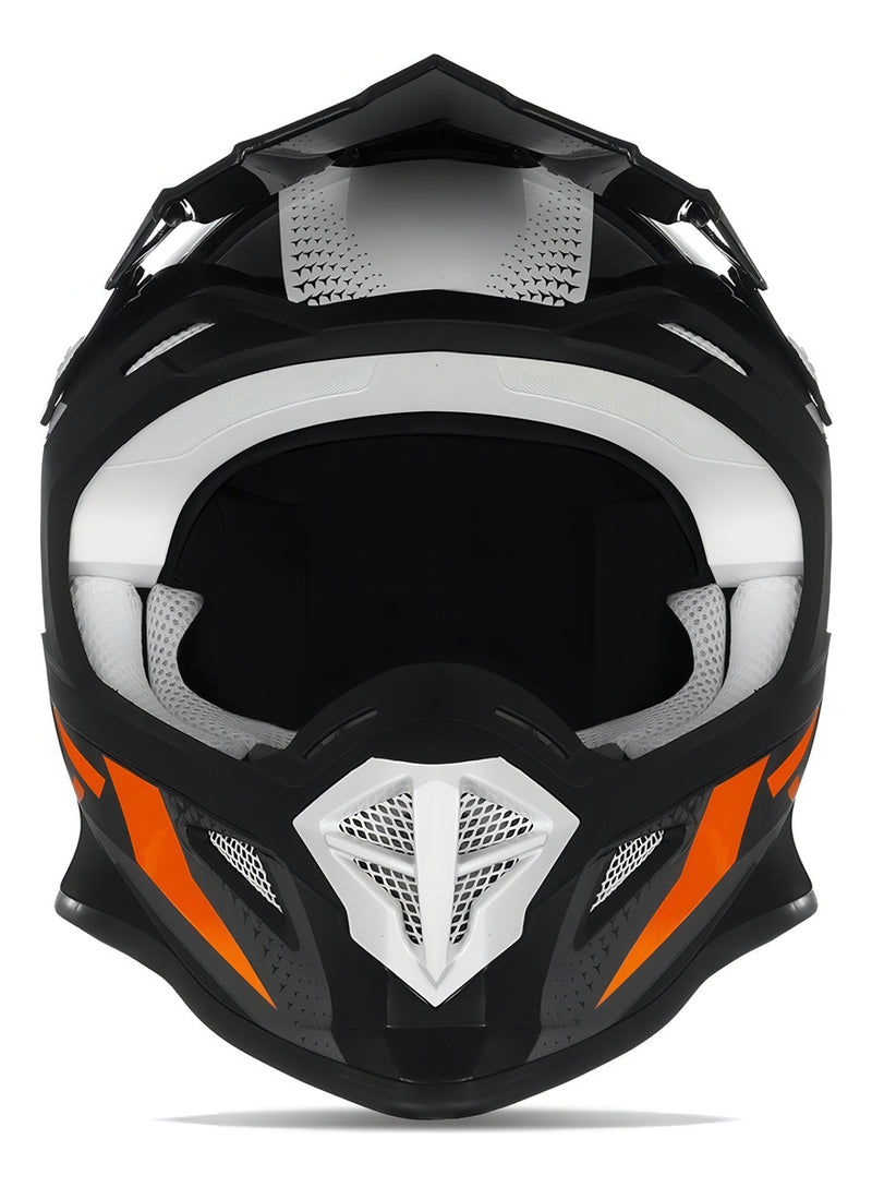 Capacete Para Trilha De Moto Bonito Pro Tork Fast Tech Bom Cor Cinza e laranja Tamanho do capacete 56