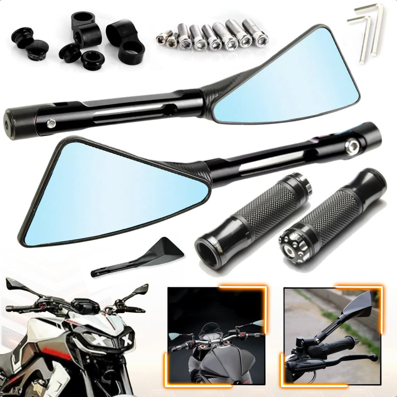 Kit Retrovisor Esportivo Com Manopla Cb Twister Fazer 250 Xt