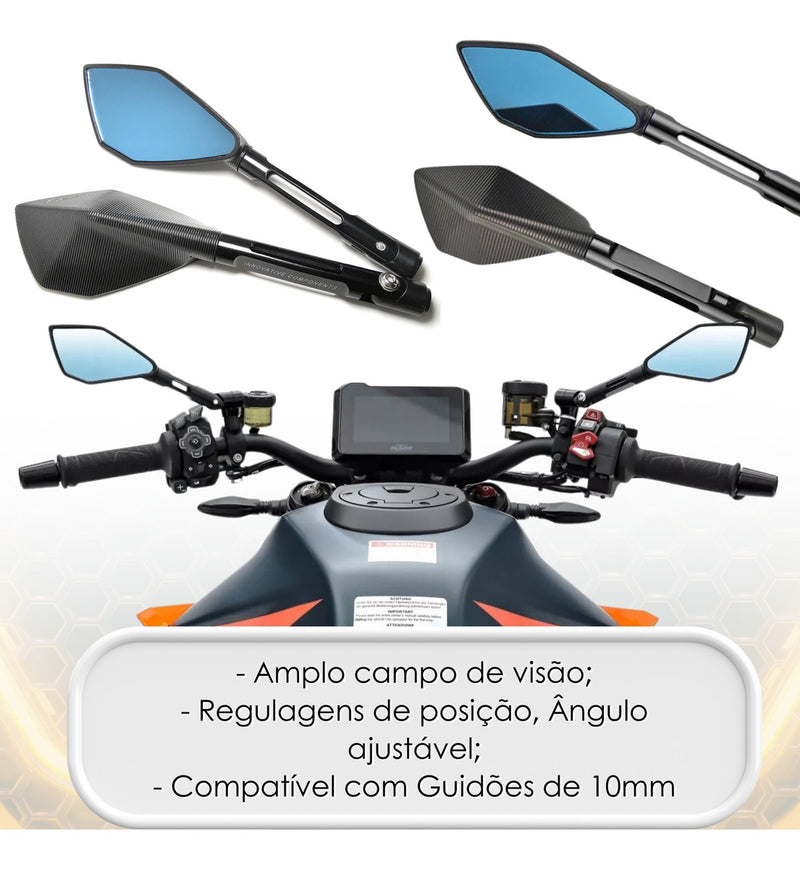 Retrovisor Esportivo Moto Fazer Ys 250 Lander Tomok Naked