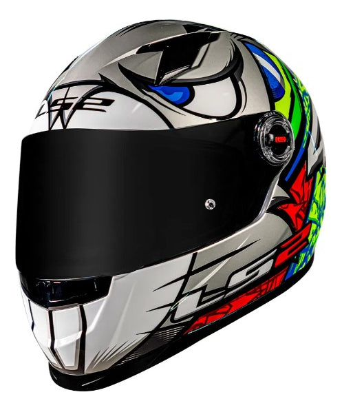 Capacete Ls2 Ff358 Alex Barros Prata