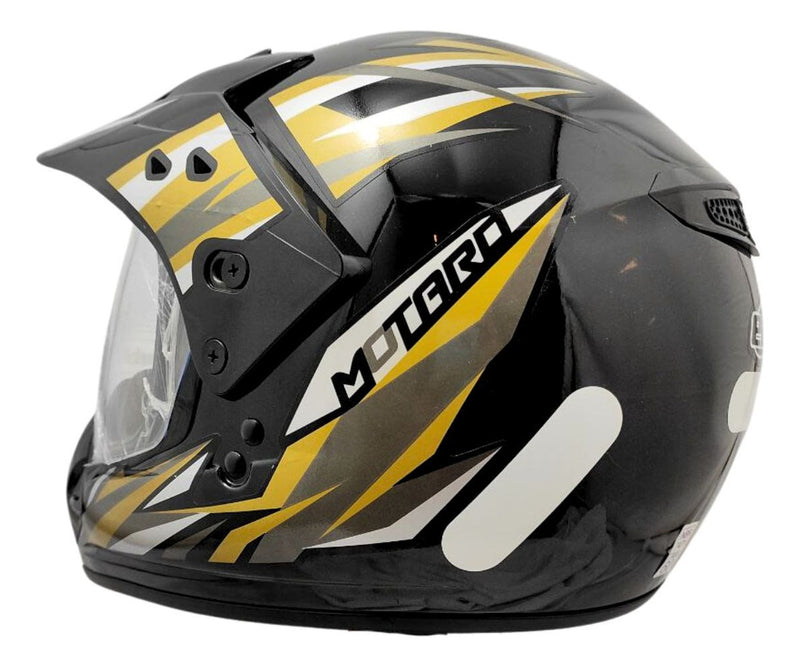 Capacete Moto Ebf Motard Street Preto Motocross Off Road