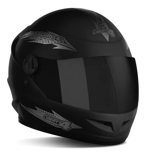 Capacete para moto  integral Pro Tork New Liberty  R8  preto-fosco fosco tamanho 56