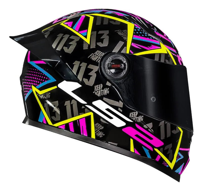 Capacete Ls2 Ff358 Classic S Rafael Paschoalin Preto