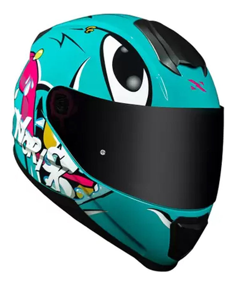 Capacete Feminino Fechado Norisk Ff802 Razor Mad Exclusivo