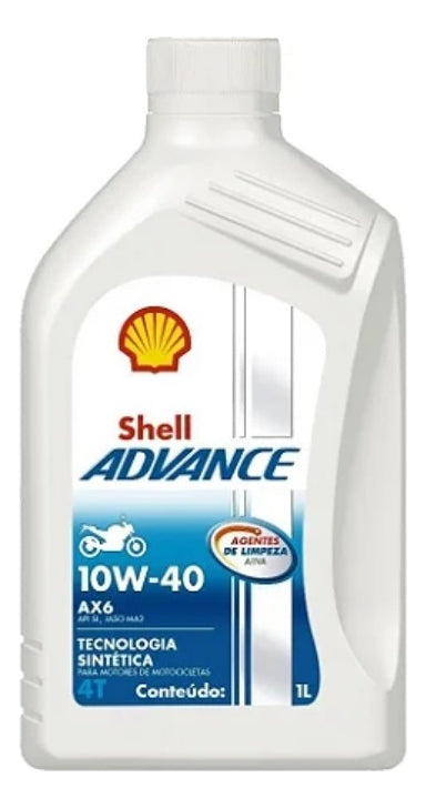 Óleo Para Moto Semissintético 10w40 Shell Advance Ax6