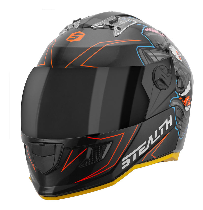 Capacete Pro Tork Stealth Carburetor Brilhante Vis. Fumê