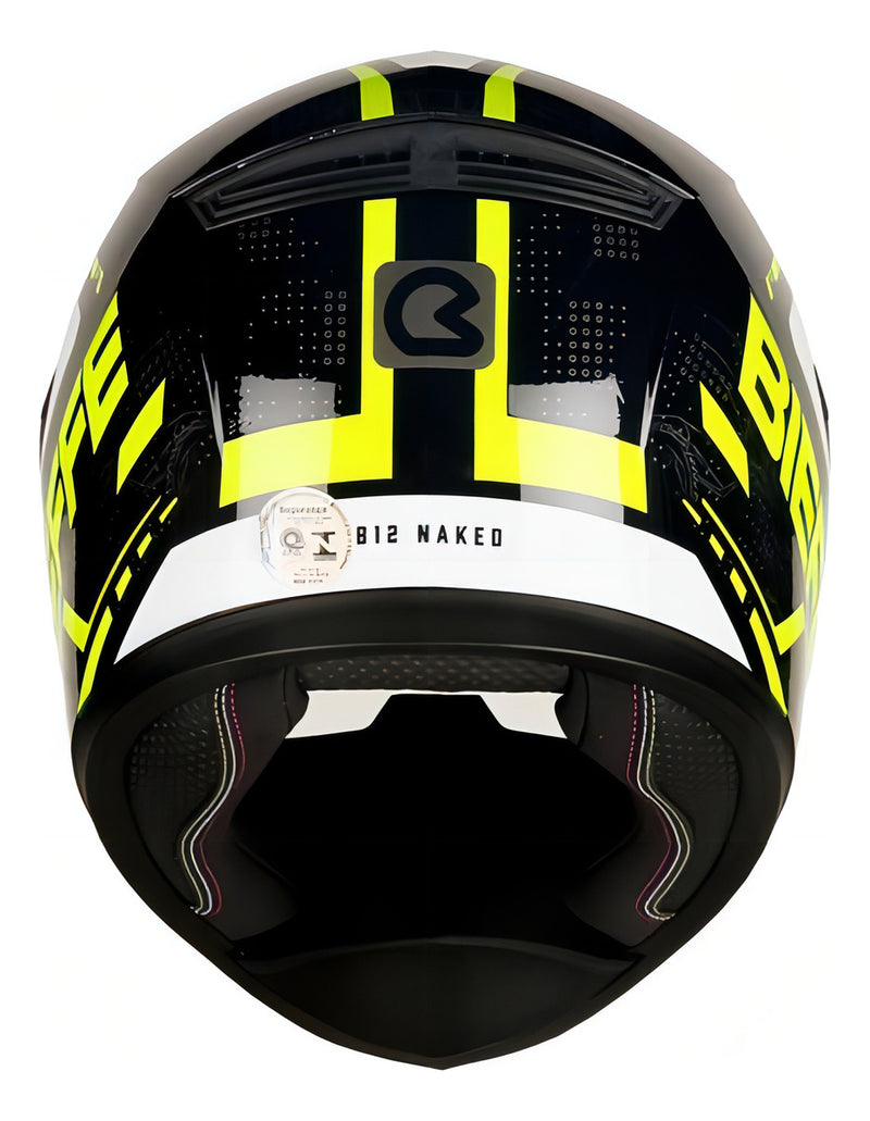 Capacete Bieffe B-12 Naked Preto / Amarelo