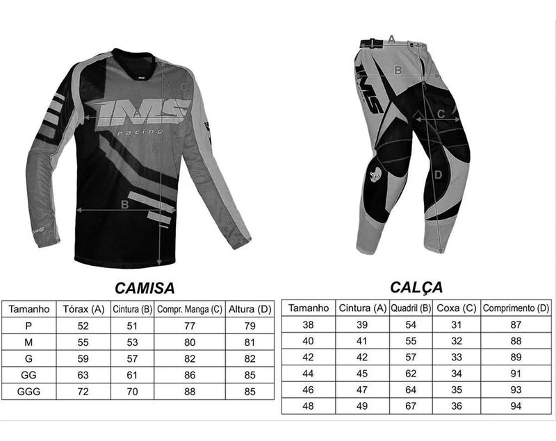 Conjunto Roupa Calça + Camisa Ims Mx Active Trilha Motocross