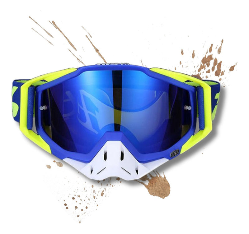 Oculos Motocross 100 Trilha Enduro Ciclismo Lente Espelhada