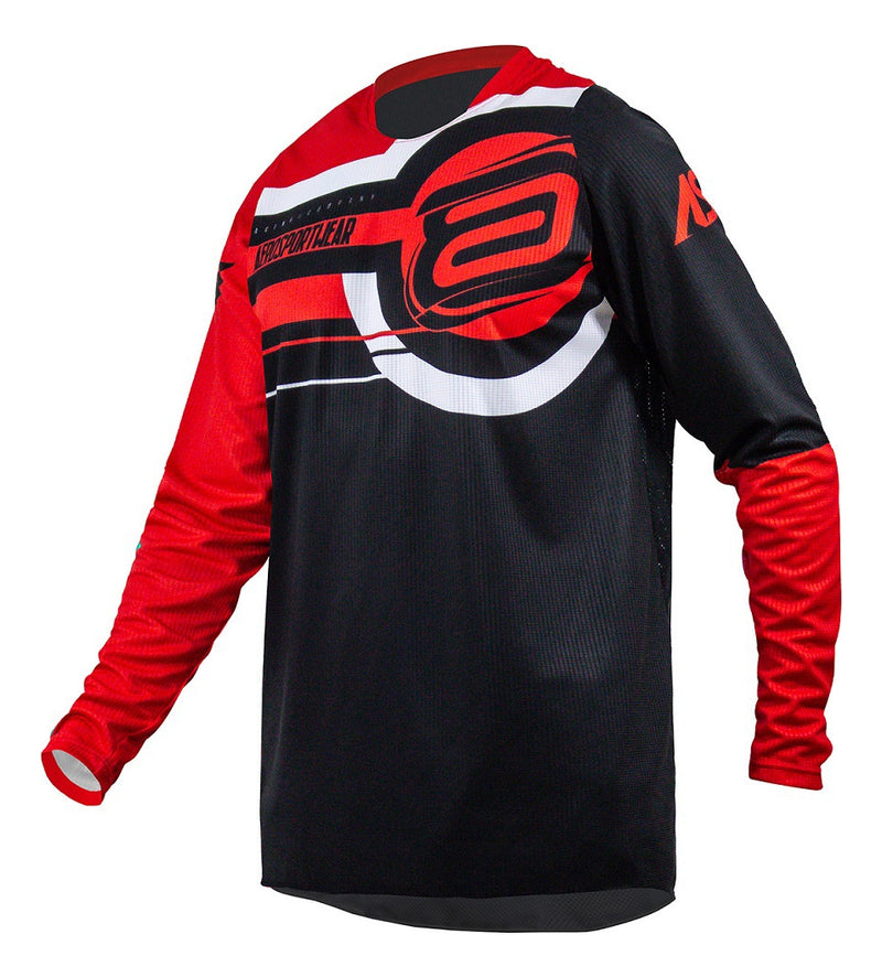 Conjunto Roupa Trilha Motocross Asw Target Vermelho Off Road