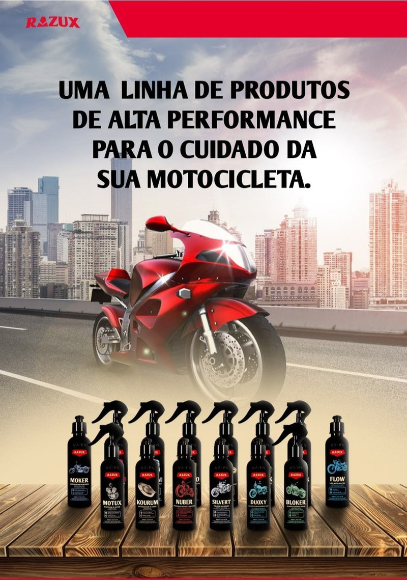 Shampoo Automotivo Lavagem Limpeza De Moto Flow Razux 240ml