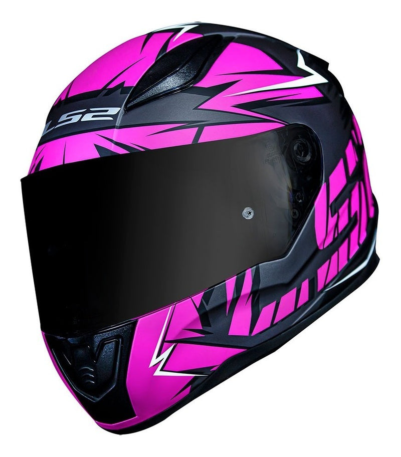 Capacete Moto Ls2 Ff353 Rapid Cromo Preto E Vermelho