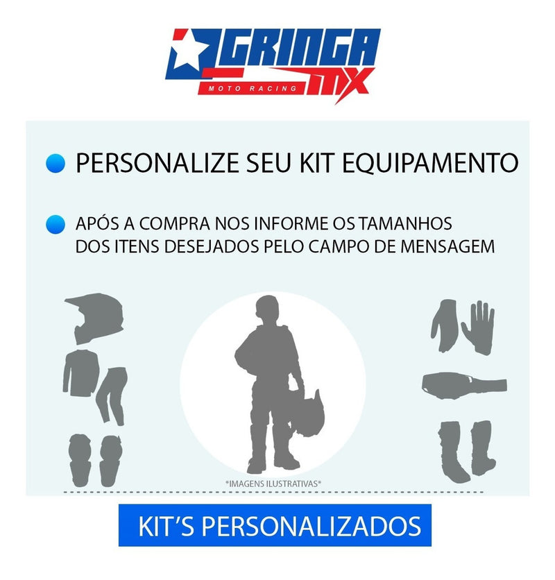 Kit Equipamento Trilha Motocross Asw Ims Protork Proteção