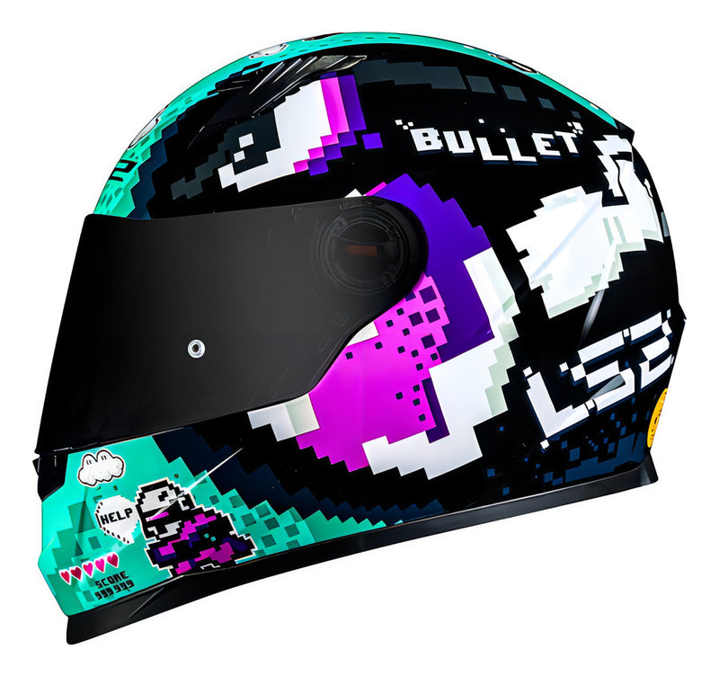 Capacete Fechado Ls2 Ff358 Bullet Cor Azul Tamanho Do Capacete 62/xl