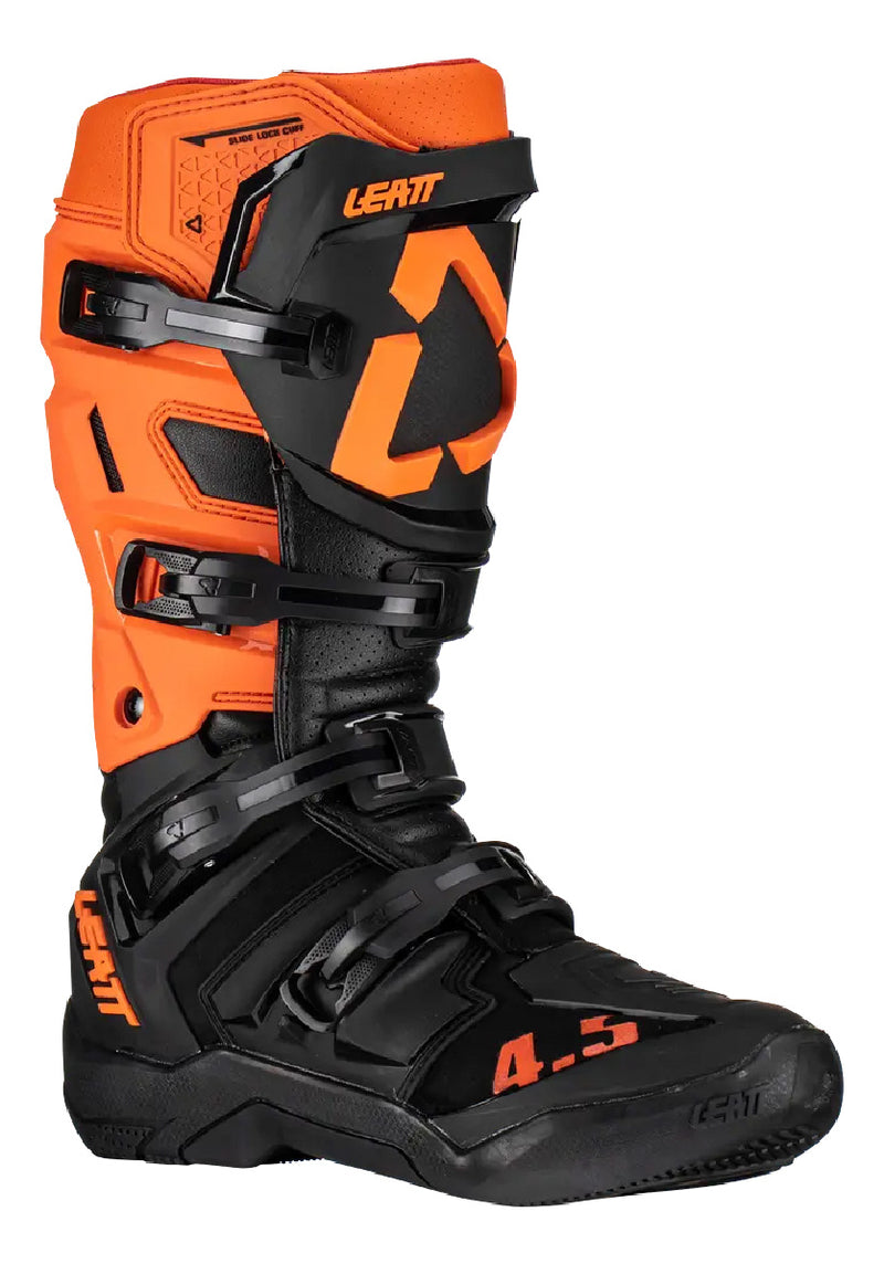 Bota Leatt 4.5 Laranja Preto Motocross Trilha Enduro