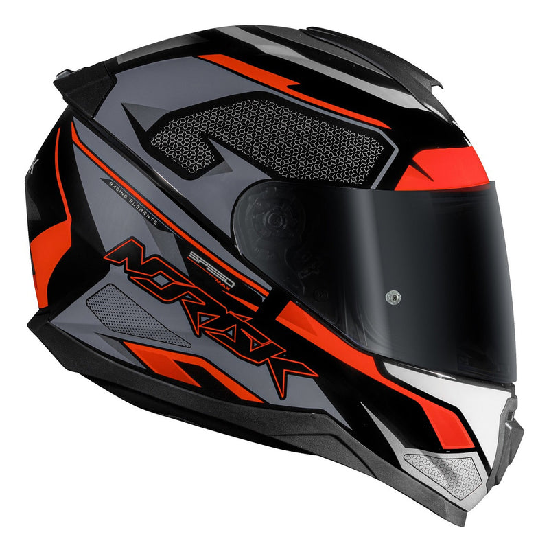 Capacete Masculino Norisk Razor Speedmax Preto Cinza Moto