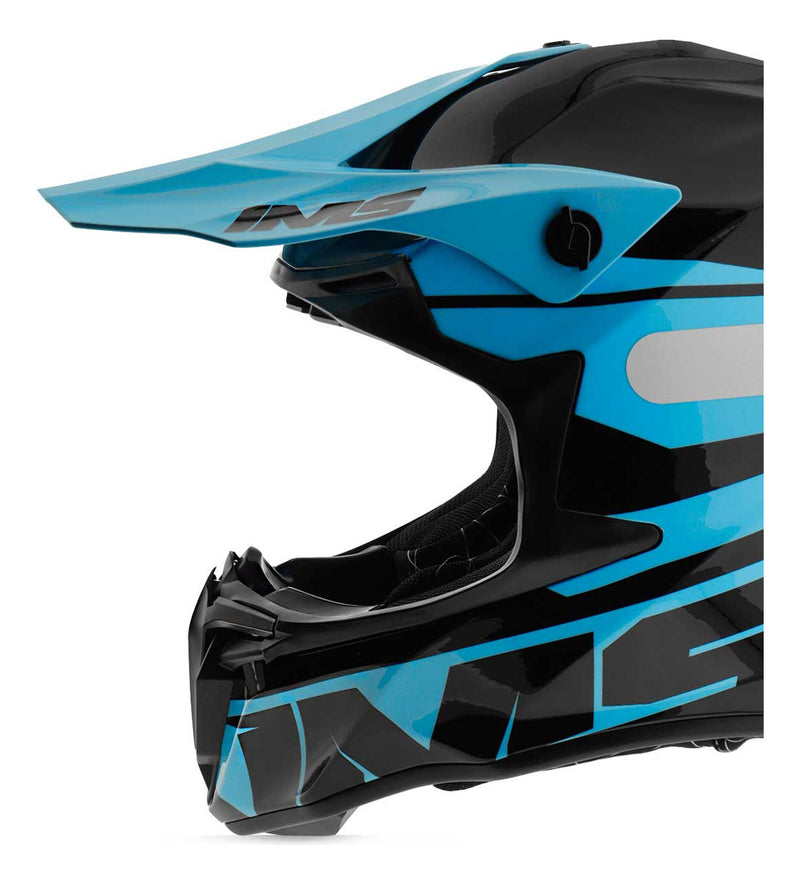 Capacete Fechado Moto Forro Removível Preto/azul Revo