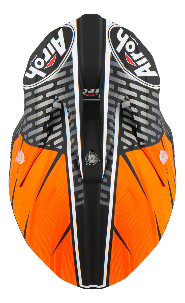 Capacete Airoh Wraap Idol Laranja/preto Fosco 60