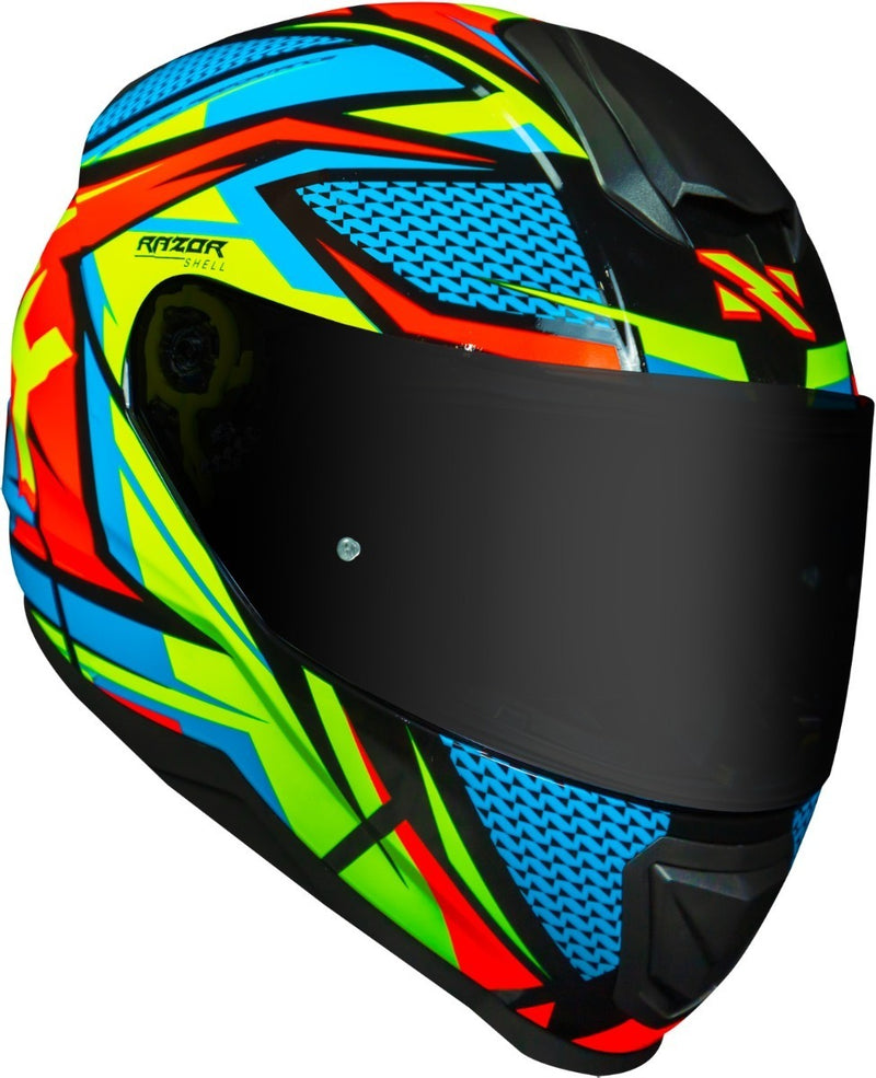 Capacete Moto Norisk Razor Ff802 Sharp Amarelo + Viseira