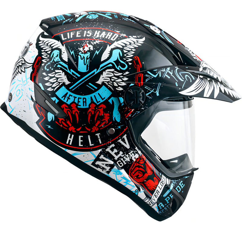 Capacete Motocross Vision Angel Cross Com Viseira Helt 21197 Cor Tamanho 58