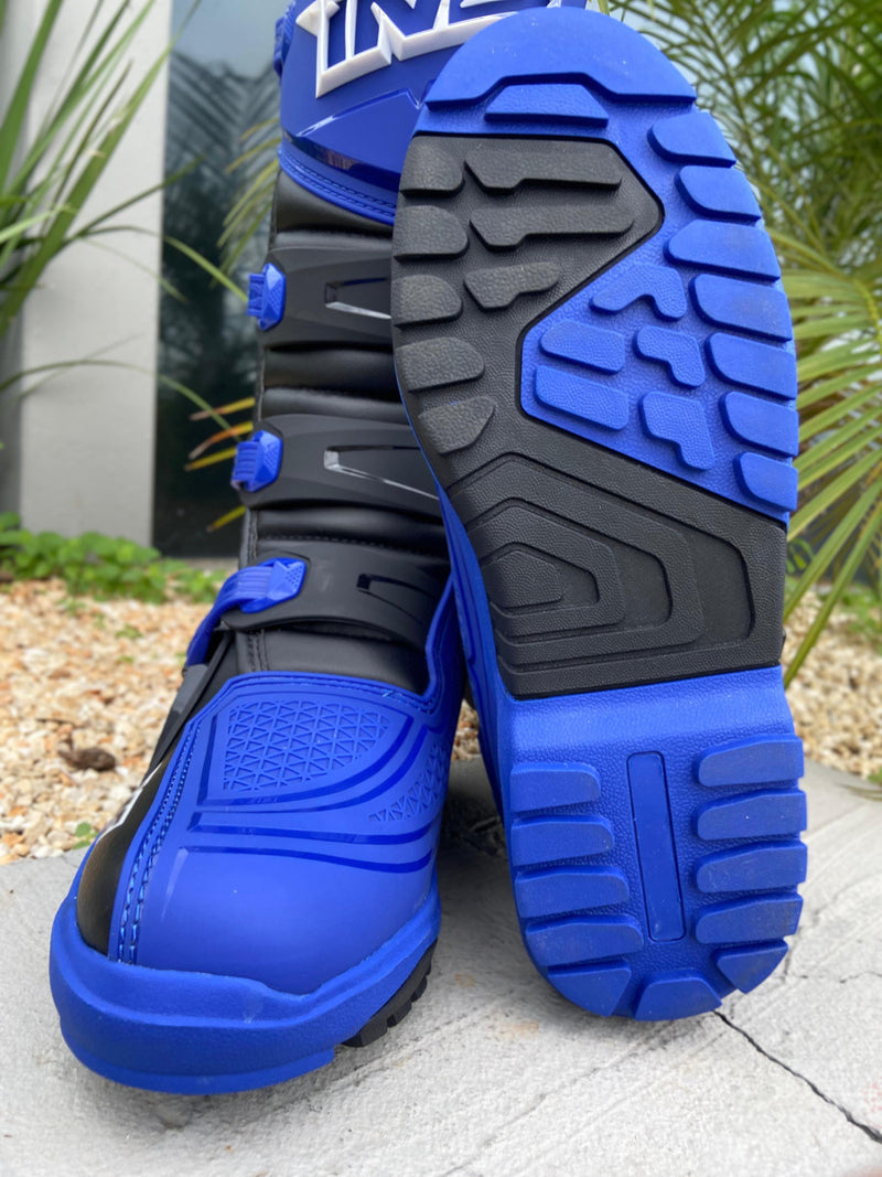 Bota Ims Robust Injetada Azul/preta De Trilha Motocross