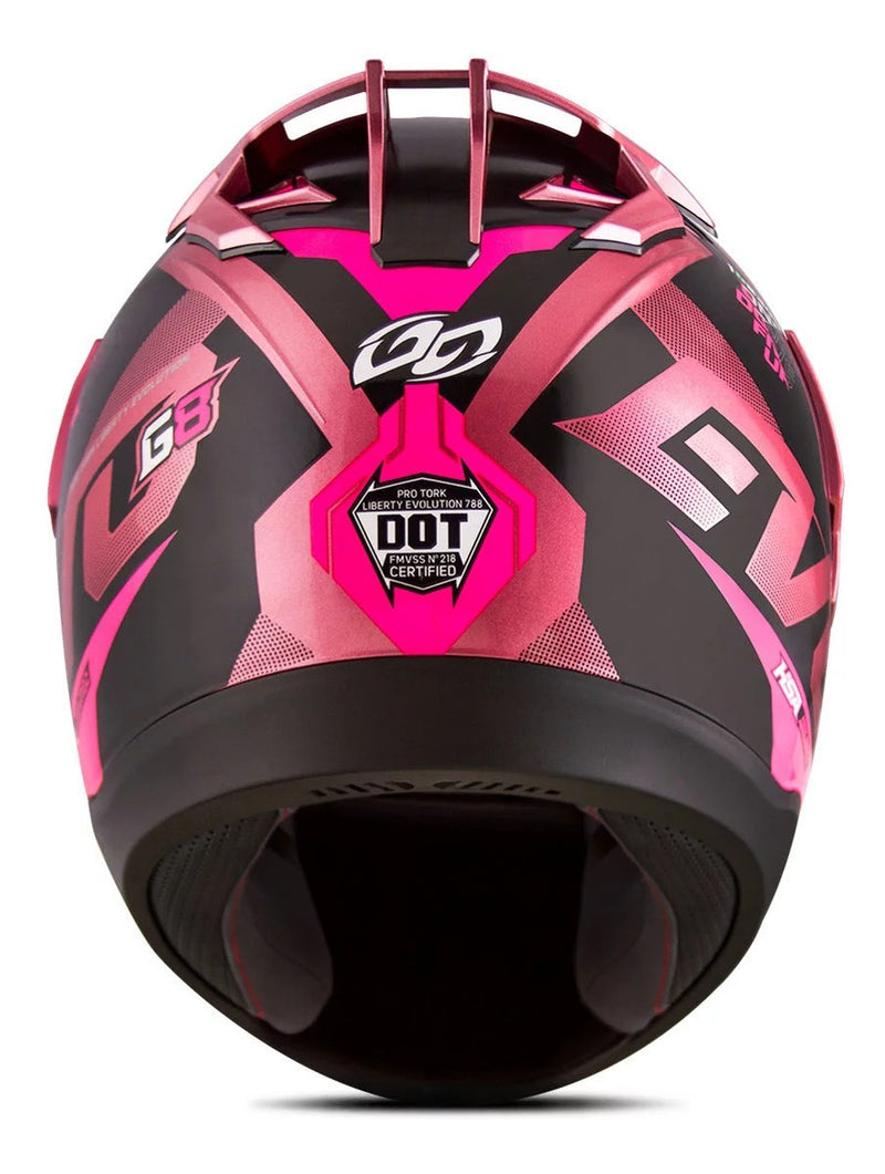 Novo Capacete Feminino Pro Tork Evolution 788 G8 Evo Rosa