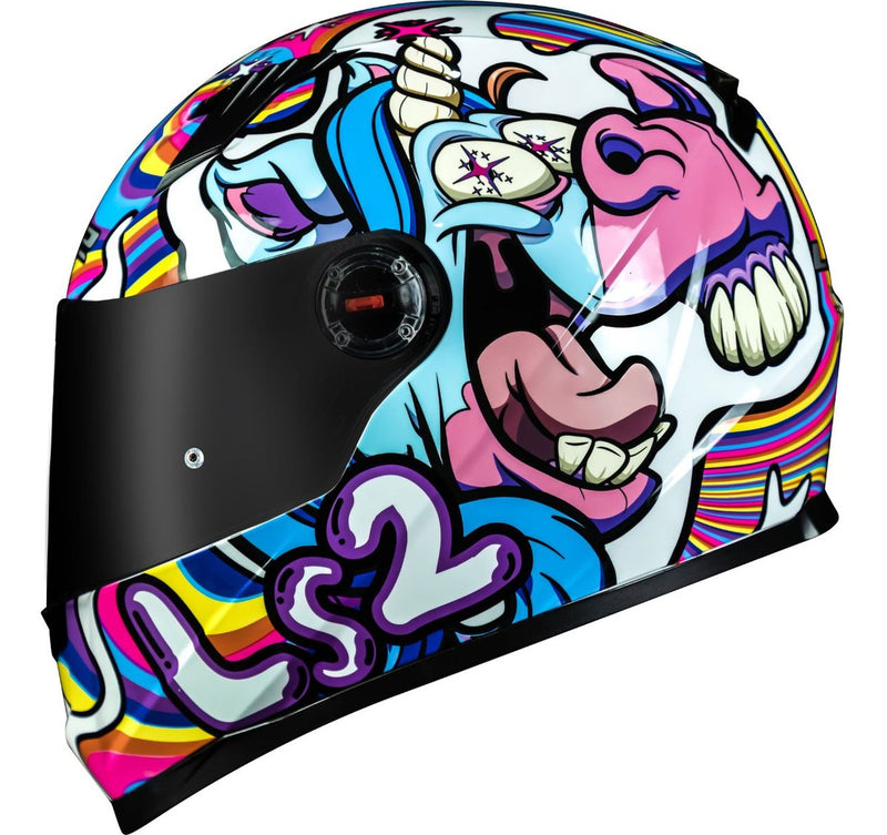 Capacete Unicórnio Ls2 Ff358 Bubble Branco