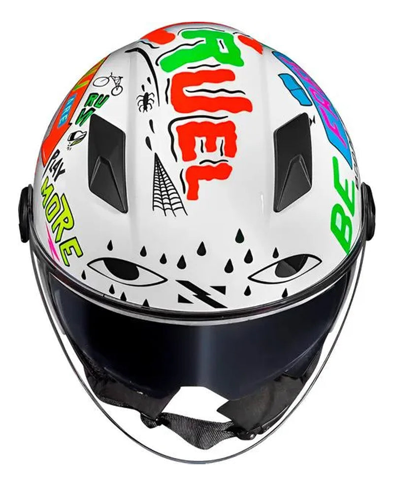 Capacete Norisk Orion Sv Free Branco E Preto Estiloso Flex