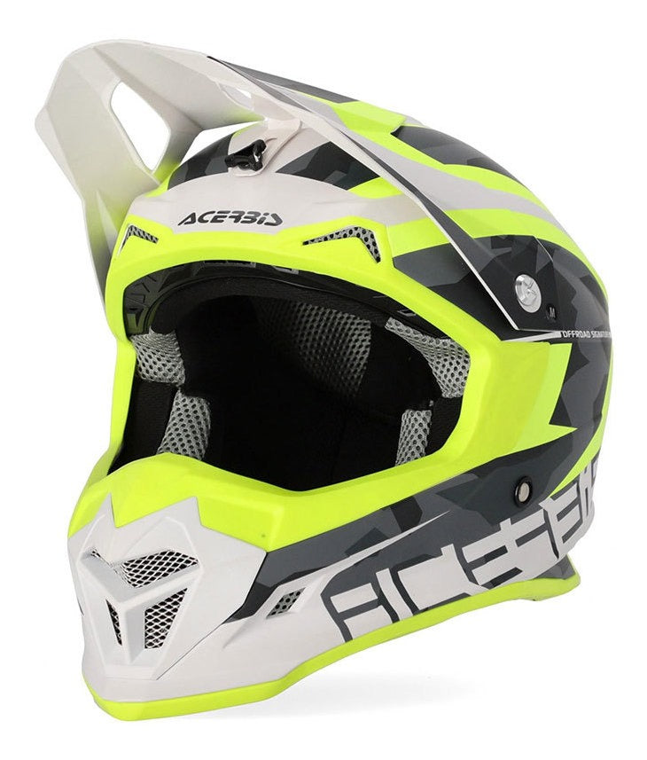 Capacete Acerbis Profile 4 Amarelo/branco